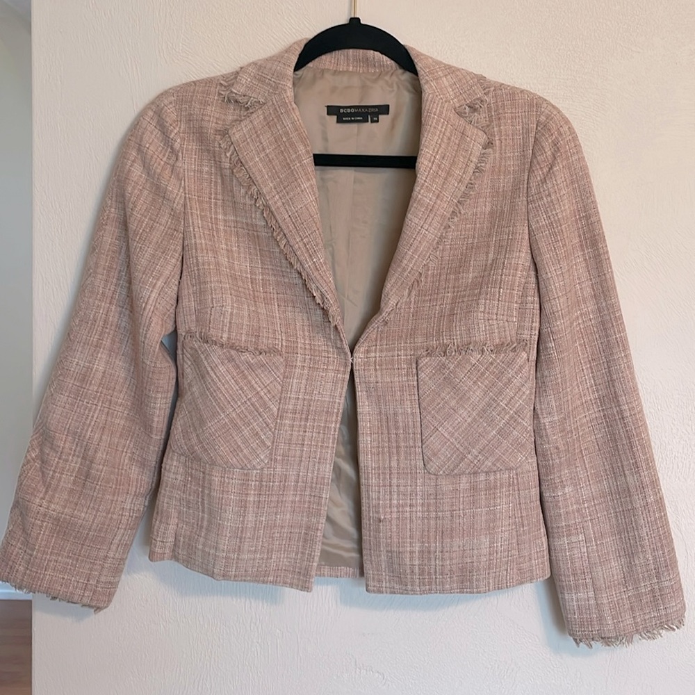 BCBG Maxazira Tweed Blazer